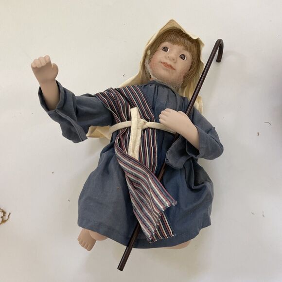 Ashton Drake Galleries Holy Family Nativity Set Porcelain Figurine Dolls Shepard - Picture 5 of 12